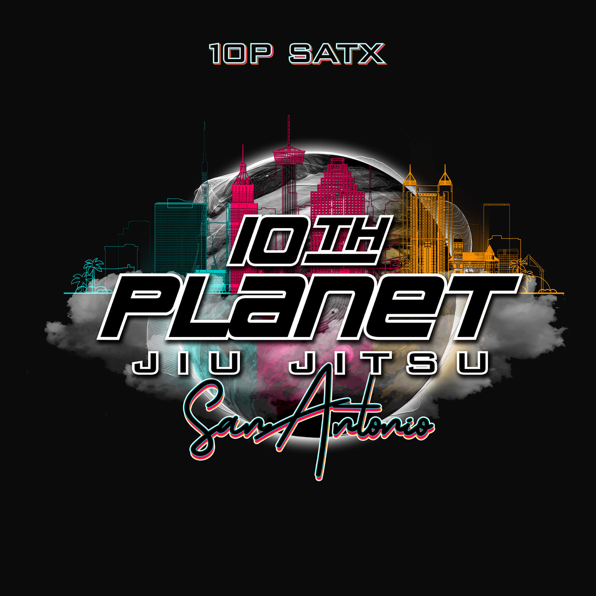 Example Custom Digital Artwork graphic design Services for 10th Planet Jiu Jitsu San Antonio by Eagr Ones