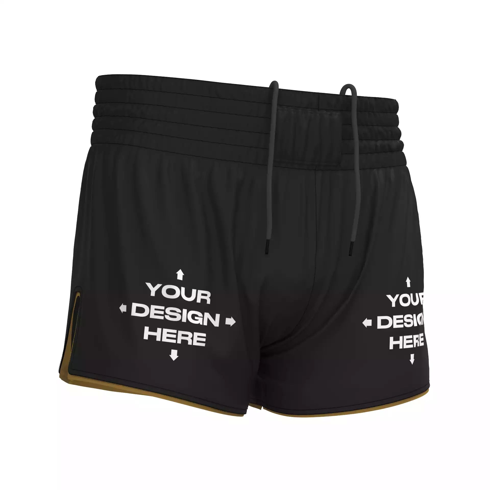 Order Custom Muay Thai Fight Shorts by Eagr Ones Front Right