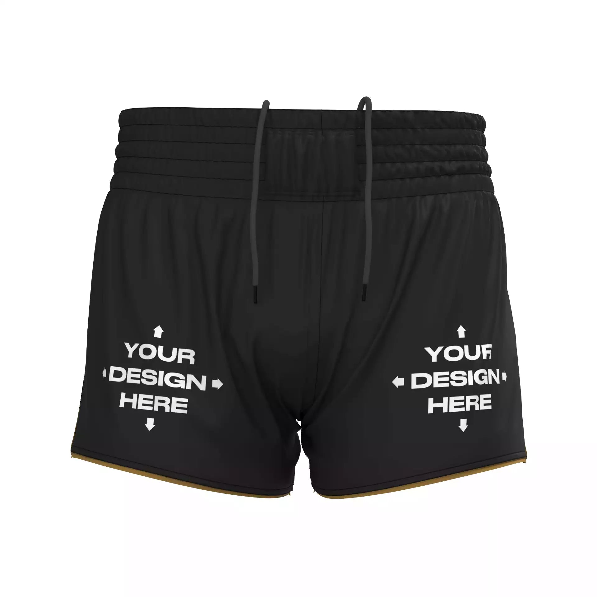 Order Custom BJJ Jiu Jitsu Grappling Fight Shorts by Eagr Ones Front